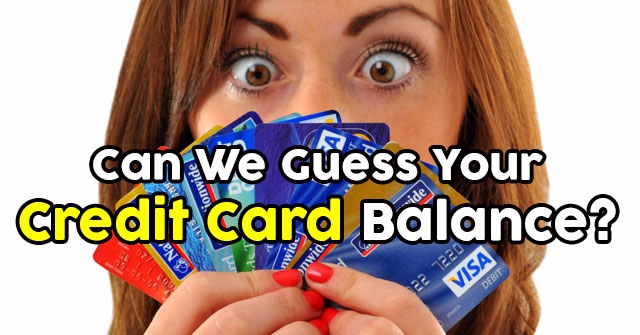 Can We Guess Your Credit Card Balance?