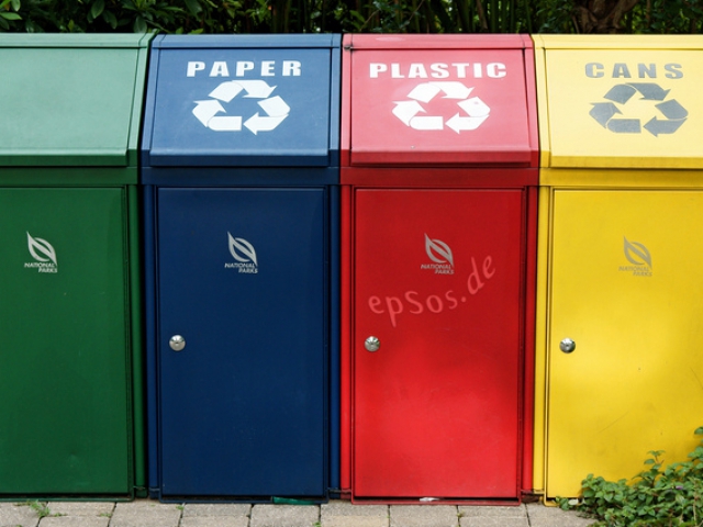 At home, do you have different bins for un-recyclables, paper, plastic, glass, and compost?