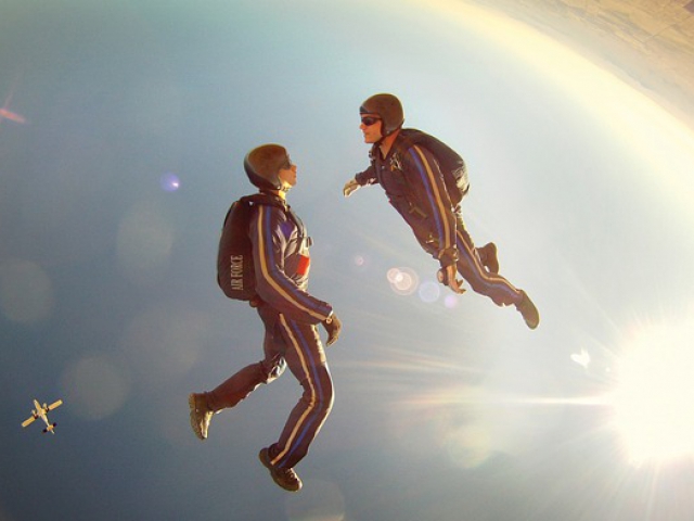 Have you ever been skydiving before?