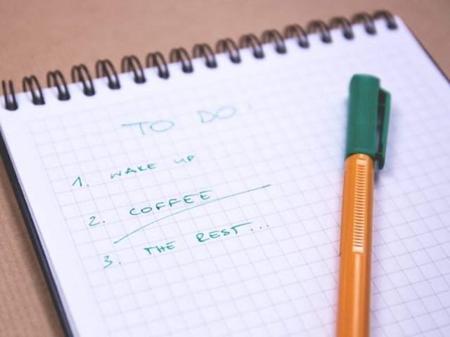 When do you begin to tackle your to do list?