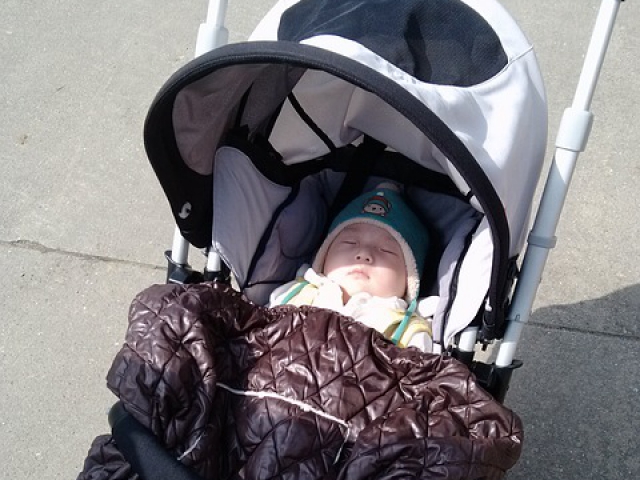 Quick! A baby stroller is rolling intro traffic. What do you do?