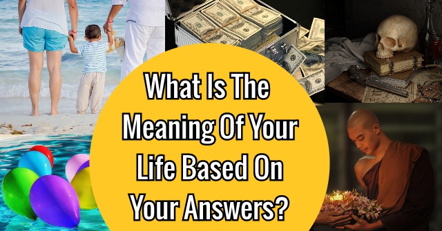 What Is The Meaning Of Your Life Based On Your Answers?