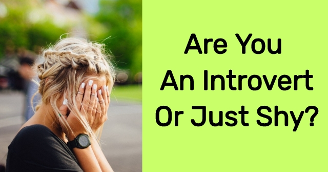 Are You An Introvert Or Just Shy?