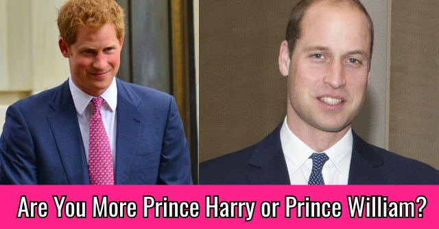 Are You More Prince Harry or Prince William?
