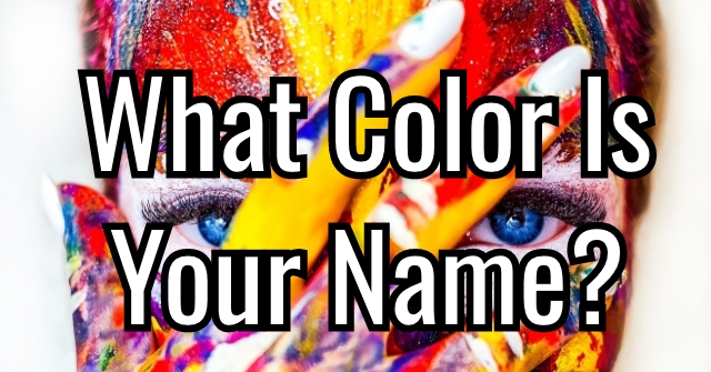 What Color Is Your Name?